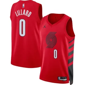 Damian Lillard Portland Trail Blazers Jordan Brand Unisex Swingman Jersey Statement Premium Edition Red - Idéal pour les collectionneurs - Qualité premium garantie