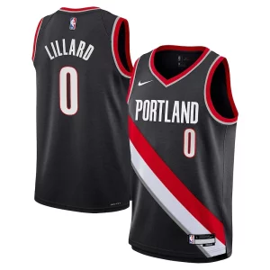 Damian Lillard Portland Trail Blazers Nike Youth Swingman Jersey Icon Magnifique Edition Black - Garantie satisfaction - Si vous n'êtes pas satisfait