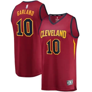 Darius Garland Cleveland Cavaliers Youth Collectible Replica Fast Break Jersey Wine Icon Edition - Maillot de championnat - Revivez les victoires glorieuses