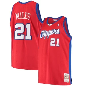 Darius Miles LA Clippers Hardwood Classics Swingman Refiné Jersey Red - Édition commemorative - Souvenez-vous des moments inoubliables