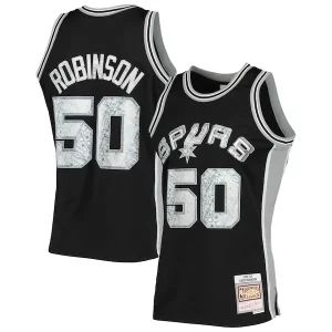 David Robinson San Antonio Spurs 1998/99 Hardwood Classics NBA 75th Anniversary Diamond Swingman Élégant Jersey Black - Livraison gratuite - Économisez sur les frais d'expédition