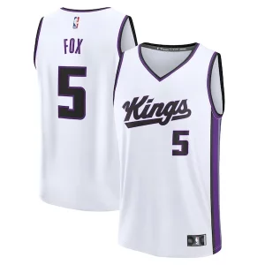 De'Aaron Fox Élégant Sacramento Kings Fast Break Replica Player Jersey Association Edition White - Giftez-le à un fan dévoué - Livraison en temps pour les fêtes