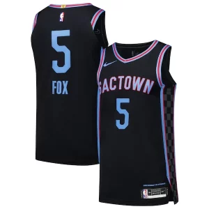 De'Aaron Fox Sacramento Kings Nike Authentic Player Jersey Personalisable City Edition Black - Maillot de championnat - Revivez les victoires glorieuses