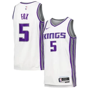 De'Aaron Fox Sacramento Kings Nike Swingman Player Jersey Association Moderne Edition White - Maillot de collection - Un bijou pour les amateurs
