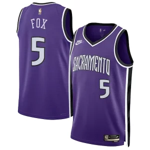 De'Aaron Fox Sacramento Confortable Kings Nike Unisex 2024/25 Swingman Jersey Purple Classic Edition - Pour les fans de la ligue - Un maillot authentique de la compétition
