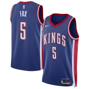 De'Aaron Fox Sacramento Kings Nike Unisex 2024/25 Swingman Player Distingué Jersey City Edition Blue - Livraison gratuite - Économisez sur les frais d'expédition