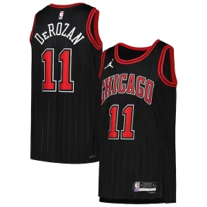 DeMar DeRozan Chicago Bulls Jordan Brand Uniques Unisex Swingman Jersey Statement Edition Black - Maillot de championnat - Revivez les victoires glorieuses