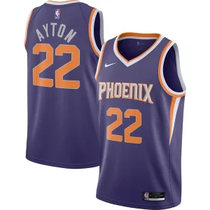 Deandre Ayton Phoenix Suns Nike 2020/21 Swingman Player Luxueux Jersey Icon Edition Purple - Maillot de qualité supérieure - Durable et résistant
