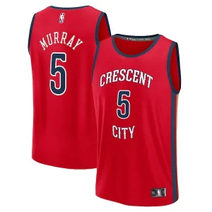 Dejounte Murray New Orleans Pelicans Youth Fast Break Replica Player Jersey Statement Edition Red Incontournable - Pour les matchs d'athlétisme - Restez frais et confortable