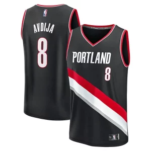 Deni Unique Avdija Portland Trail Blazers Youth Fast Break Replica Player Jersey Icon Edition Black - Vêtement de fan emblématique - Montrez votre amour pour l'équipe