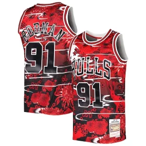 Dennis Rodman Chicago Bulls 1997/98 Hardwood Classics Lunar New Year Swingman Dashing Jersey Red - Pour les amateurs de basketball passionnés - Livraison rapide