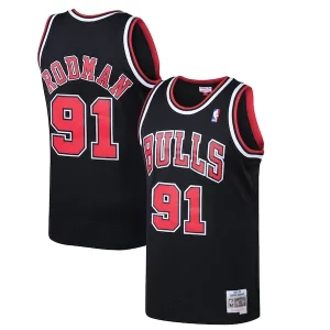 Dennis Rodman Chicago Bulls 1997/98 Hardwood Classics Swingman Confortable Jersey Black - Giftez-le à un fan dévoué - Livraison en temps pour les fêtes