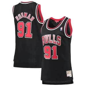 Dennis Rodman Exclusif Chicago Bulls Women's Hardwood Classics Swingman Jersey Black - Collectionner ce maillot rare - Augmentez la valeur de votre collection
