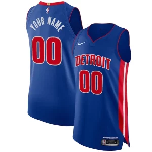 Detroit Pistons Nike Authentic Custom Jersey Sophistiqué Blue Icon Edition - Design innovant - Écarte-vous du commun des mortels