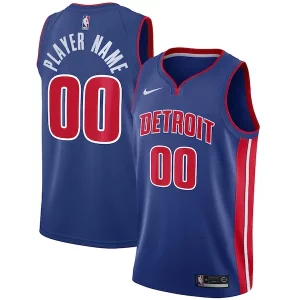 Detroit Pistons Nike Swingman Custom Jersey Blue Moderne Icon Edition - Vêtement de fan emblématique - Montrez votre amour pour l'équipe