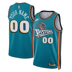 Detroit Pistons Captivant Nike Unisex 2022/23 Custom Swingman Jersey Classic Edition Teal - Maillot de collection - Un bijou pour les amateurs
