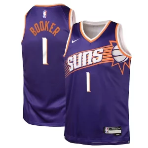 Devin Booker Phoenix Prime Suns Nike Youth Swingman Jersey Icon Edition Purple - Édition commemorative - Souvenez-vous des moments inoubliables