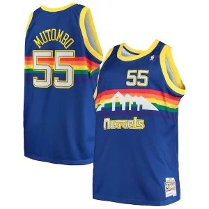 Dikembe Mutombo Denver Sophistiqué Nuggets 1991/92 Big & Tall Hardwood Classics Swingman Jersey Royal - Pour les joueurs de basketball amateurs - Adapté à tous les styles de jeu