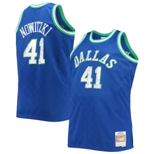 Dirk Nowitzki Dallas Mavericks Big & Tall Tendance 1998/99 NBA 75th Anniversary Diamond Swingman Jersey Blue - Pour les joueurs de basketball amateurs - Adapté à tous les styles de jeu