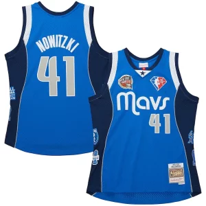 Dirk Nowitzki Dallas Mavericks Unisex Hall of Haut de gamme Fame Class of 2023 Throwback Swingman Jersey Blue - Maillot de marque reconnue - Faites confiance à la qualité