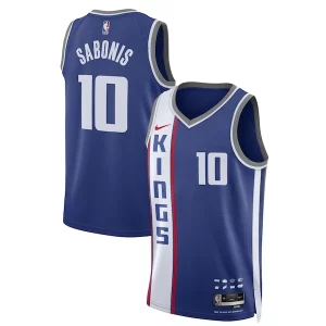 Domantas Sabonis Sacramento Kings Nike Unisex 2023/24 Swingman Jersey Blue Charming City Edition - Dernières unités - Ne manquez pas cette opportunité