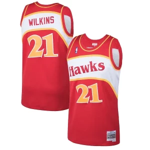 Dominique Wilkins Atlanta Hawks 1986/87 Hardwood Classics Commémoratif Swingman Jersey Red - Giftez-le à un fan dévoué - Livraison en temps pour les fêtes