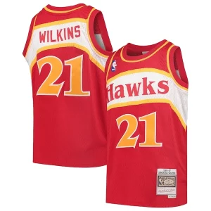 Dominique Wilkins Atlanta Hawks Youth 1986/87 Hardwood Classics Swingman Throwback Jersey Incontournable Red - Pour les amateurs de basketball passionnés - Livraison rapide
