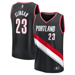 Donovan Clingan Portland Trail Blazers 2024 NBA Draft Fast Break Player Jersey Icon Edition Haut de gamme Black - Giftez-le à un fan dévoué - Livraison en temps pour les fêtes