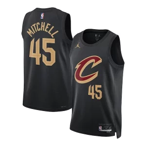 Donovan Mitchell Cleveland Magnifique Cavaliers Jordan Brand Unisex Swingman Jersey Statement Edition Black - Design innovant - Écarte-vous du commun des mortels