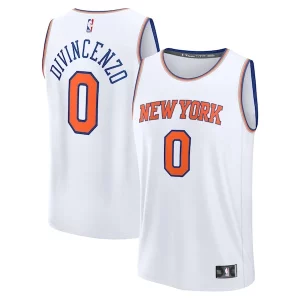 Donte Sophistiqué DiVincenzo New York Knicks Fast Break Replica Player Jersey Association Edition White - Pour les amateurs de basketball passionnés - Livraison rapide