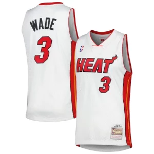 Dwyane Élégant Wade Miami Heat 2001/02 Hardwood Classics Swingman Jersey White - Livraison gratuite - Économisez sur les frais d'expédition