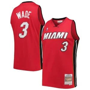Dwyane Wade Miami Exquisite Heat Hardwood Classics Swingman Jersey Red - Vêtement de fan emblématique - Montrez votre amour pour l'équipe