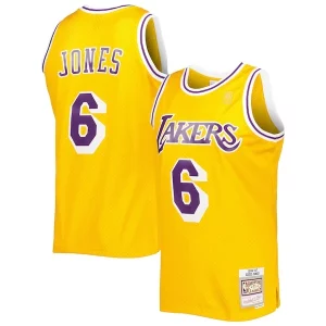 Eddie Jones Los Angeles Notable Lakers 1996/97 Hardwood Classics Swingman Jersey Gold - Offre spéciale - Achetez maintenant et économisez