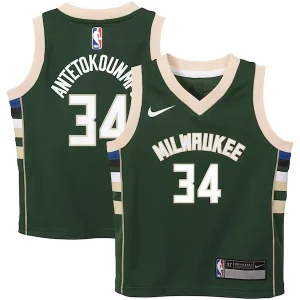 Giannis Antetokounmpo Refiné Milwaukee Bucks Nike Toddler Swingman Player Jersey Icon Edition Green - Pour les matchs d'athlétisme - Restez frais et confortable