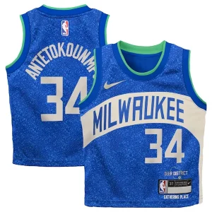 Giannis Antetokounmpo Milwaukee Splendide Bucks Nike Toddler Swingman Replica Jersey City Edition Royal - Offre spéciale - Achetez maintenant et économisez