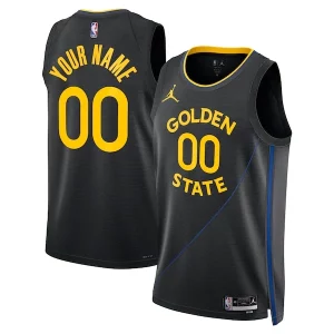 Golden Stylish State Warriors Jordan Brand Unisex 2024/25 Custom Swingman Jersey Statement Edition Black - Édition limitée - Uniques dans leur genre
