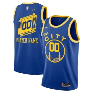 Golden State Warriors Nike 2020/21 Hardwood Classics Swingman Custom Commémoratif Jersey Blue - Pour les joueurs de basketball amateurs - Adapté à tous les styles de jeu