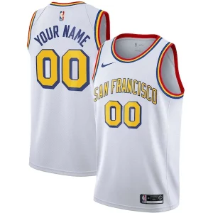 Golden State Warriors Uniques Nike Unisex 2019/20 Custom Swingman Jersey White Classic Edition - Design innovant - Écarte-vous du commun des mortels