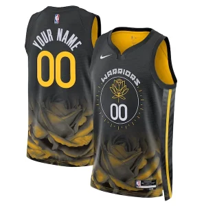 Golden State Warriors Nike Unisex 2022/23 Swingman Authentique Custom Jersey City Edition Black - Maillot de championnat - Revivez les victoires glorieuses