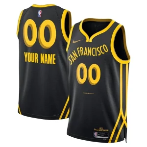 Golden State Warriors Nike Unisex 2023/24 Custom Swingman Jersey Black City Edition Moderne - Maillot authentique - Reproduit avec soin