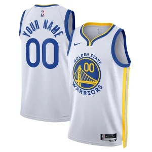 Golden State Warriors Nike Unisex Swingman Custom Jersey White Personalisable Association Edition - Événement exclusif - Soyez l'un des premiers à avoir ce maillot