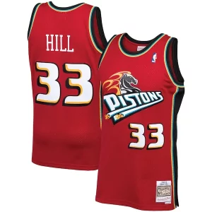 Grant Hill Detroit Pistons 1999/00 Hardwood Classics Swingman Dashing Jersey Red - Maillot de collection - Un bijou pour les amateurs