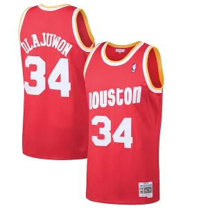 Hakeem Olajuwon Houston Rockets 1993/94 Hardwood Classics Élégant Swingman Jersey Red - Livraison gratuite - Économisez sur les frais d'expédition