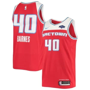 Harrison Barnes Sacramento Kings Nike Prime Swingman Jersey Red - Maillot de championnat - Revivez les victoires glorieuses