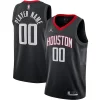 Houston Rockets Jordan Brand Swingman Custom Jersey Personalisable Statement Edition Black - Pour les matchs d'athlétisme - Restez frais et confortable