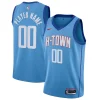 Houston Rockets Nike 2020/21 Swingman Custom Jersey Blue City Edition Refiné - Parfait pour le match jour - Montrez votre support avec style