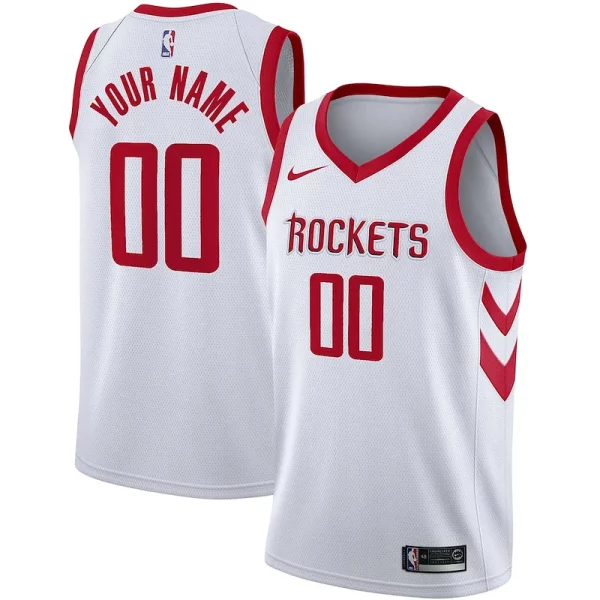 Houston Rockets Nike Sophistiqué Swingman Custom Jersey Association Edition White - Maillot de qualité supérieure - Durable et résistant
