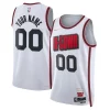 Houston Rockets Nike Unisex 2024/25 Custom Swingman Jersey City Edition White Vibrant - Stock limité - Commandez vite votre maillot exclusif