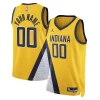 Indiana Pacers Jordan Brand Unisex 2022/23 Swingman Custom Jersey Statement Exquisite Edition Yellow - Pour les fans de la ligue - Un maillot authentique de la compétition