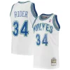 Isaiah Rider Minnesota Distingué Timberwolves 1995/96 Hardwood Classics Swingman Jersey White - Maillot de qualité supérieure - Durable et résistant